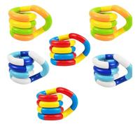 12PCS Main Tangle Toy, Jouet de Décompression Torsadé, Fidget Twister Toys, Aide à Soulager Le Stress Et l'Anxiété, Convient Aux Adultes Et Aux Enfants (6PCS)