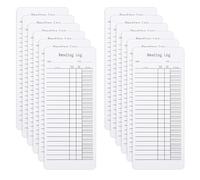 12pcs Marque-Page de Journal de Lecture 2024, Double Face Marque-Page de Suivi de Livre Liste Lecture Premium Marqueur de Page Créatif Cartes Bibliothèque pour Amateurs de Livres Étudiants