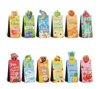 12pcs Marque-Pages Magnétiques, Marqueurs de Page Aimants Fruit Mignons Supports de Page Signets Drôles de Fruit Aimant Double Face Marqueurs de Livre