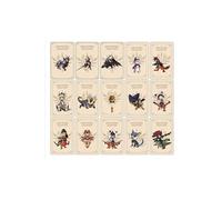 12PCS Mini Amiibo Cartes Monster Hunter Rise Sunbreak Compatible Nintendo Switch, Version Dessin Animé