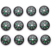 12pcs Mini Boussole 20mm Mini Poche Boussole Ensemble Portable De Survie Pour Activités De Survie En Plein Air