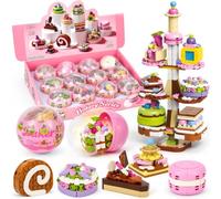12PCS Mini Briques Blocs de Construction Jouet à Construire dès 6 Ans | Gourmand À Construire pour Enfant, Set Créatif De Construction Avec 12 Mini Modèles, Jouet Cadeau Fête Anniversaire, Âge 6+