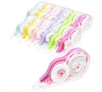 12Pcs Mini Rubans Correcteurs 12m x 5mm Souris Correcteur Kawaii avec Capuchon Protecteur Fourniture Scolaire Aesthetic Roller de Correction Mini Pocket Mouse pour École Bureau Papeterie Étudiants