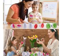 12pcs Montessori Easter Eggs Toy Assorted-Numbers and Colour Recognition Early Learning Fun Fine Motor Skills for Birthday Party,Easter,Children's Day