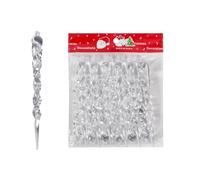 12Pcs Noël Simulation Glace Xmas Arbre Suspendu Ornement, 13cm Faux Glaçon Hiver Nouvel an Décoration De Fête