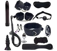 12pcs Nouveau Jeu D'EntraîNement, Aide à DéTendre Les Muscles Et à AméLiorer L'Ensemble De Force Musculaire - Cadeau De Couple - D-5 (Noir)