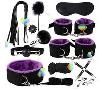 12pcs Nylon Jeu De RôLe Ensemble, Nylon Corde + Plume BâTon, Famille Portable Ensemble-Formation Accessoires D-6 (Violet)