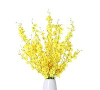12pcs orchidées artificielles ,Faux Bouquet Fausse ,Longues tiges ,réglable,Pas de Décoloration ,pour Mariage,Centre de Table,Maison,Salon,Chambre ,fête de mariage,arrangement floral（Sans vase）