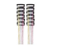 12pcs Per Pack Of BB Hair Clips Shiny Metallic Extensions With Fairy Sparkling Accessories For Women(-9)