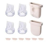12pcs Pièces Rechange pour eufy Tire-Lait, Comprend des Diaphragmes en Valves à Bec Canard et Couvercles de Buse Breast Pump Replacement Parts Tire-Lait Compatibles avec eufy S1 Pro/S1/E10/E20