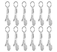 12pcs Porte-clés, Mini Porte-clés de Sport, Porte-clés de Badminton, Pendentif à Breloque Porte-clés Anneau, Sac à Main Pendentif Accessoires de Vêtements