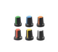 12pcs Potentiometer knob switch cap (peach heart button A variety of colors) diameter 6 mm diameter 15 mm * 17 mm high NWPNLXEA