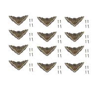 12pcs Protecteur De Coin Vintage Protecteur Décoratif d'angle en Fer pour Boîte en Bois Bordure