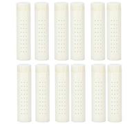 12pcs Queen Bee Cages Plastic Couvercle de protection en plastique Casse d'élevage apiculteur fournit des apiculteurs durables et non toxiques pour les abeilles reine des abeilles