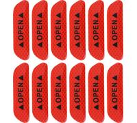 12pcs Réflecteur rouge porte voiture Enseigne Autocollant Ruban 9.5 x 2.5cm