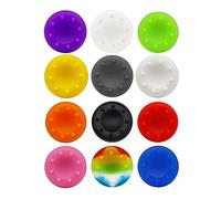 12pcs Remplacement Joystick Silicone pour PS5 PS4, Housse Bouchon Protection Silicone Pouce Joystick Thumb Grip Thumbstick Cap Cover pour PS5 PS4 Game Controllers