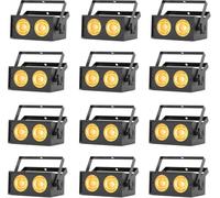 12PCS RGBW Par LED Lumière de Scène 150W Lumière Fête DMX 8CH Éclairage de Scène, Lumière Soirée DJ pour Bar Fête Théâtre Projecteur Mariage