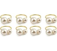 12pcs Rond de Serviette Lavable Décoratif Exquisite Rond de Serviette en Métal Boucle pour Mariage Fête Banquet Dîner de Noël