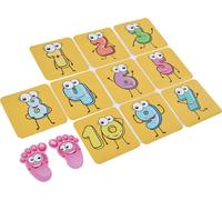 12PCS/Set Game Floor Sticker DIY Kids Game Ground Sticker Cartoon Number Sticker for Nursery (autocollant de numéro de jeu pour la chambre d'enfant)