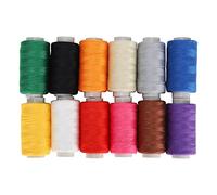 12Pcs Sewing Thread Set Colorful Polyester Embroidery Tools Hand-Made DIY Knitting Supplies