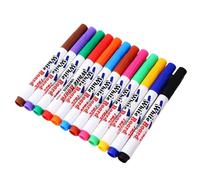 12pcs stylos magiques à dessin 5 pouces 5 pouces et amusant colorés colorés stylos à encre placée marqueur blanc effacée pour les enfants, marqueurs de tableau blanc