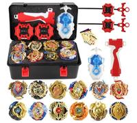 12Pcs Toupies,Turbo avec Lanceurs,4D Combat Top Model Metal Masters Speed avec, Pâques, Noël, Anniversaire-07A