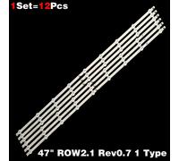 12pcs x 47 ""Bandes de Rétro-Éclairage LED LG 47"" TV 47LN5200 LG47LP360 7LN540S 47LN519C 47LN613S 6916L-1174A 1175A 1176A 1177A ""Nipseyteko