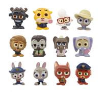 12pcs Zootopia Animaux Lapin Judy Hopps Renard Nick Figure Jouet 4-5cm