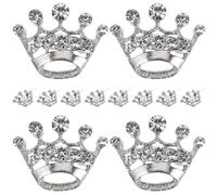 12pièces Broche Couronne Diamante Pour Mariage Et Fête Épingle Élégante Pour Accessoires De Mariée Et Tenues
