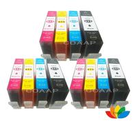 (12PK - 3BK 3C 3M 3Y) Cartouche d'encre avec puce pour imprimante, compatible 655 Gardens 655 C M Y BK, pour Deskjet 3525 4615 4625 5525 6520 6525 6625