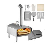 12quot;Four à pizza portable en acier inoxydable de qualité alimentaire feu de bois for barbecue en plein air pique-niques cuisson pizza, pain, crevettes, saucisses Pour le bricolage