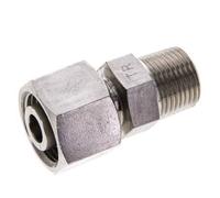 12S & 3/8'' NPT Emerillon droit en acier inoxydable avec filetage mâle 630 bar Reglable ISO 8434-1