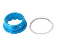 12S Freewheel Lock Cover for pour ms M6100 M7100 M8100 12S Freewheel(Blue) | Fits pour ms M6100, M7100, M8100 hubs, secures 12-speed freewheel, prevents loosening during ride