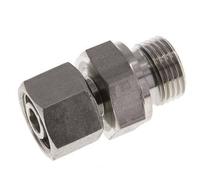 12S & G1/2'' Emerillon droit en acier inoxydable avec filetage mâle 630 bar FKM Reglable ISO 8434-1