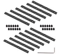 12set noir ligne droite l'intrieur du connecteur support de joint longueur 3,9 pouces avec vis M5 pour fente de profil d'extrusion d'aluminium