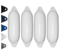 12skipper Lot de 4 pare-fendards Majoni Fender Star 15 Long Fender - blanc