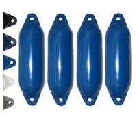 12skipper Majoni Fender Star 35 Lot de 4 pare-battages longs, bleus