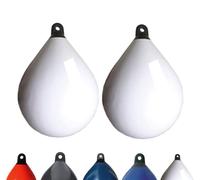 12skipper Majoni Lot de 2 pare-battages sphériques, Couleur : blanc, Diamètre : 65 cm