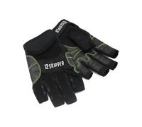 12skipper Vasco da Gama Gants de voile à doigts courts Noir Taille XL
