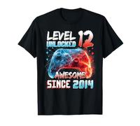12th Birthday Boy Level 12 Unlocked Awesome 2014 Gamer vidéo T-Shirt