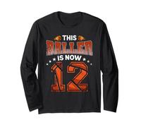 12th Birthday Boys Basketball Player Gifts 12 Years Old Kids Manche Longue