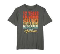 12th Birthday Shirt Gift Girls Age 12 Twelve Year Old Boys T-Shirt
