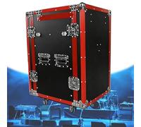 12U PA DJ Pro Audio Rack Road Case, support réseau et stéréo DJ Mixer Rack avec dessus de table DJ, armoire d'équipement de studio, support de rangement for amplificateur mélangeur(A)