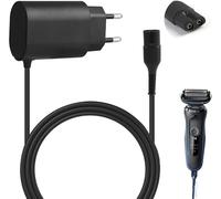 12V 0.4A Chargeur pour Braun Rasoir Électrique Série 9 8 7 6 5 4 3 2 1 Cordon de Recharge Remplacement avec 1M Câble Alimentation Secteur Adaptateur pour Rasoir Braun Protection Multiple