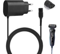 12V 0,4A Chargeur pour Braun Rasoir Électrique Séries 9/8/7/6/5/4/3/2/1, Remplacement Câble de Charge pour Braun Tondeuse 9-725 9-720 9-890 9-990 9-105 5541 9467cc 51-B1820s 71-S7200cc 190s-1