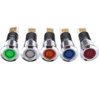12V 12mm LED Dashboard Indicateur de signal d'avertissement Lampe - Bleu