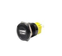 12V 19mm Warning LED Indicator Light Panel Metal Push Button Switch Lock And Momentary On Off With Symbol NWPNLXEA(Others)