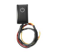 12V 200mA Car Accessory DIY ON/OFF White Light Paste Type Latching Black Push Button Switch NWPNLXEA