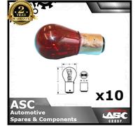 12v 21/5w 380 Rouge Pr21/5w BAY15d Ampoule - Frein / Arrêter et Queue - Set 10