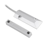 12V 23A Détecteur de Capteur de Contact Magnétique, Capteur d'alarme de Porte de Fenêtre en Alliage d'aluminium Detecteur d'ouverture avec Câble pour Maison Garage Alarme Sécurité